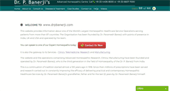 Desktop Screenshot of drpbanerji.com